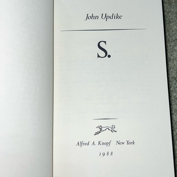 John Updike “S.” Signed 1st Edition! 1988 RARE #175/350 Book W Slip Cover! Knopf - Picture 8 of 8